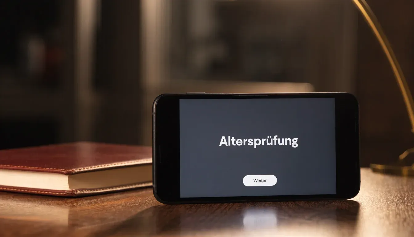 Ein Schreibtisch mit Füllfeder und geschlossenem Notizbuch vor einem Fenster an einem regnerischen Tag, ohne lesbaren Text.